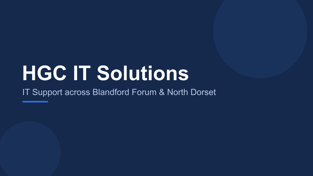 HGC IT Solutions: IT support across Blandford Forum and North Dorset