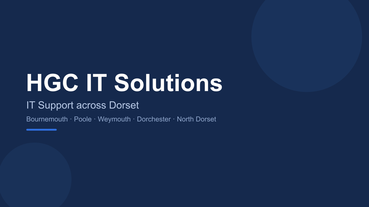 HGC IT Solutions — IT support across Dorset